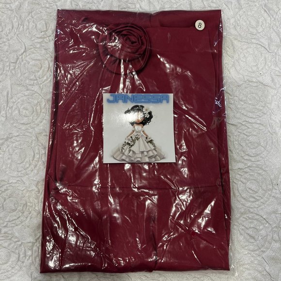 Reformation Frankie Silk Dress | Strawberry Wine Rosette  🕸Silk🕸 🎉NEW 🎀 ✂🏷️ - Picture 12 of 13